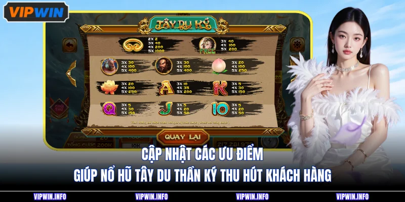 Nổ Hũ Tây Du Thần Ký - Slot Jackpot Thần Thoại Hấp Dẫn 4 Cập nhật các ưu điểm giúp nổ hũ Tây Du Thần Ký thu hút khách hàng